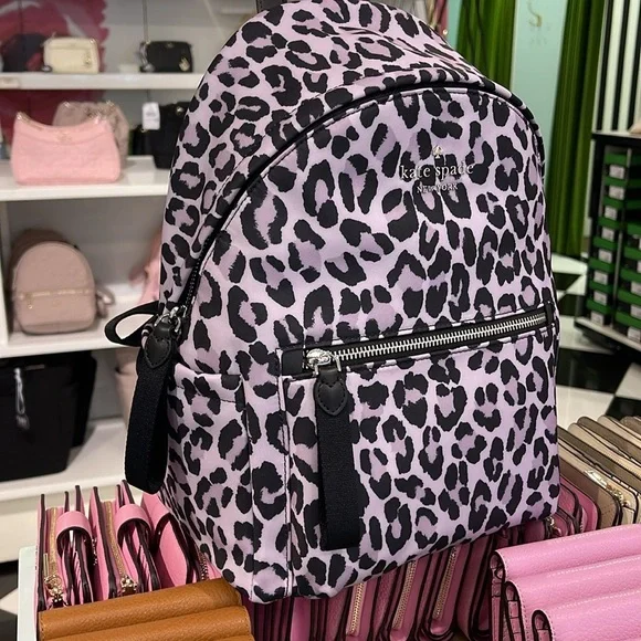 Kate Spade Chelsea Spotted Leopard Print Medium Backpack
Violet Mist
NWT - Picture 9 of 16